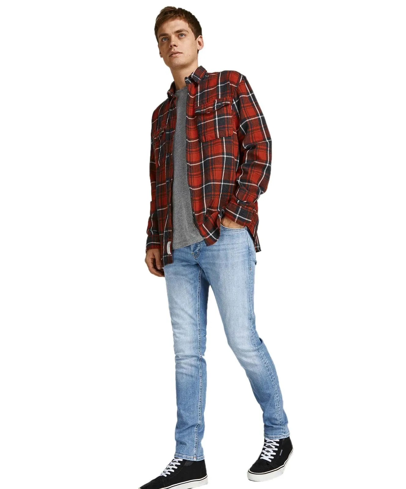 Herren Jeans Glenn Original von Jack & Jones in Blue Denim