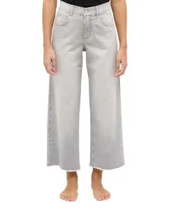 Angels Linn Fringe Jeans Culotte in Hellgrau