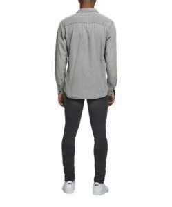 Jack & Jones Jeanshemd Heridan in grauer Used-Waschung