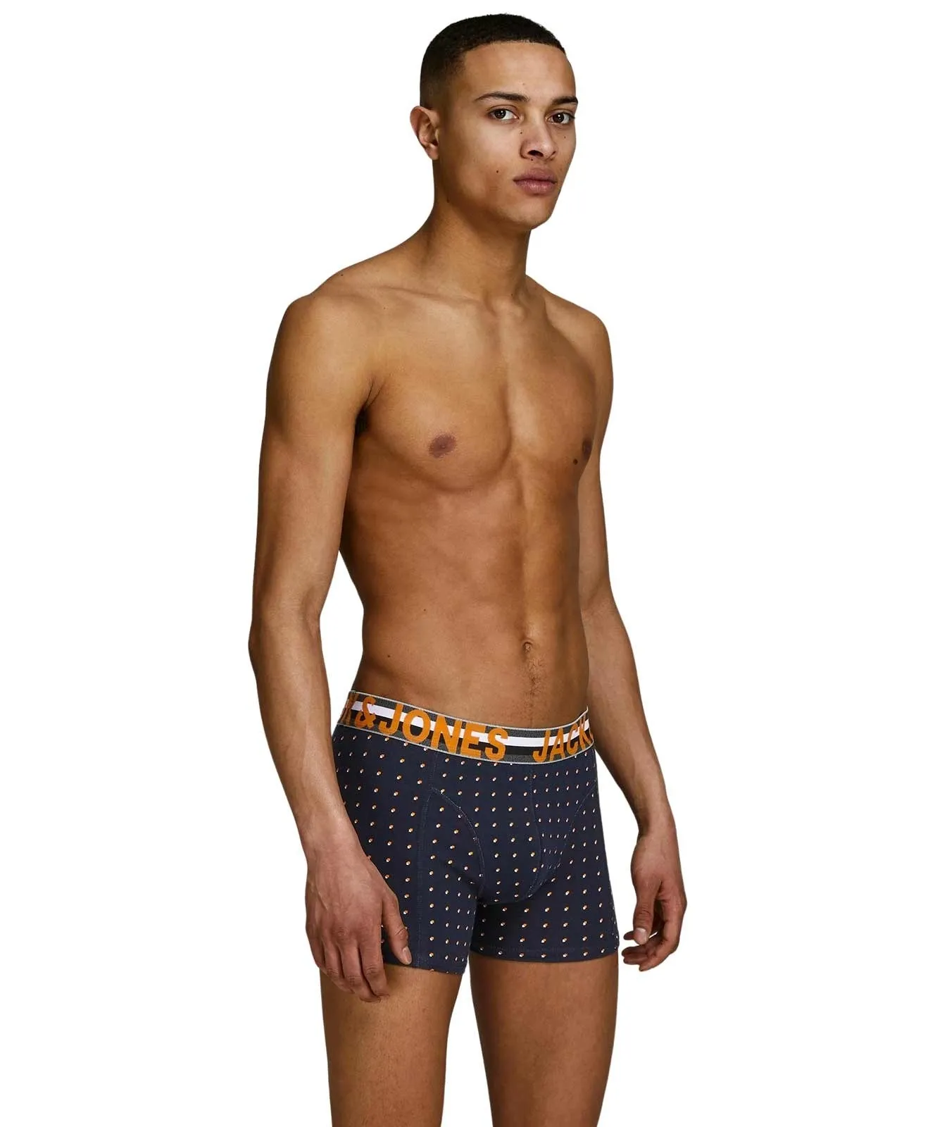 Herren Unterwäsche Henrik Trunks 3 Pack von Jack & Jones in Black Navy blazer & Navy blazer