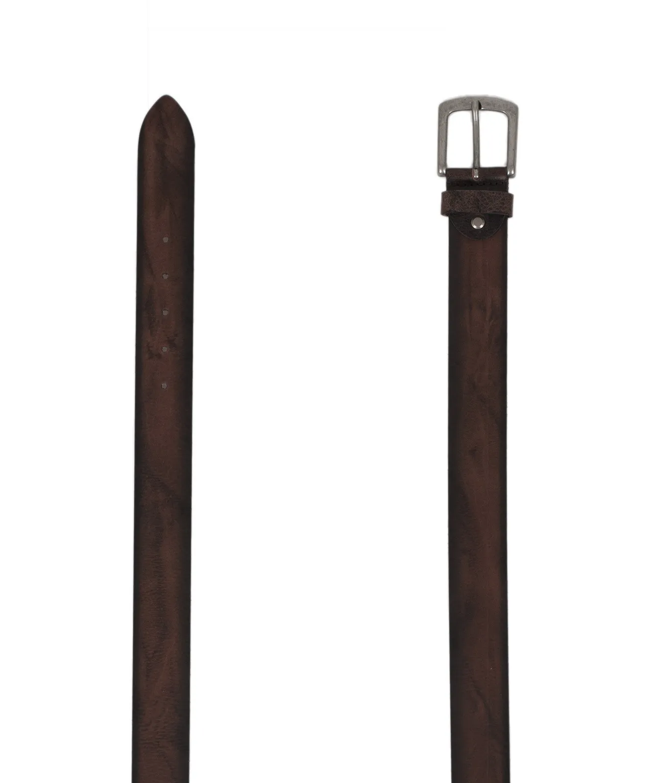 Herren Gürtel 4cm Büffel Ledergürtel von Bernd Götz in Dunkelbraun