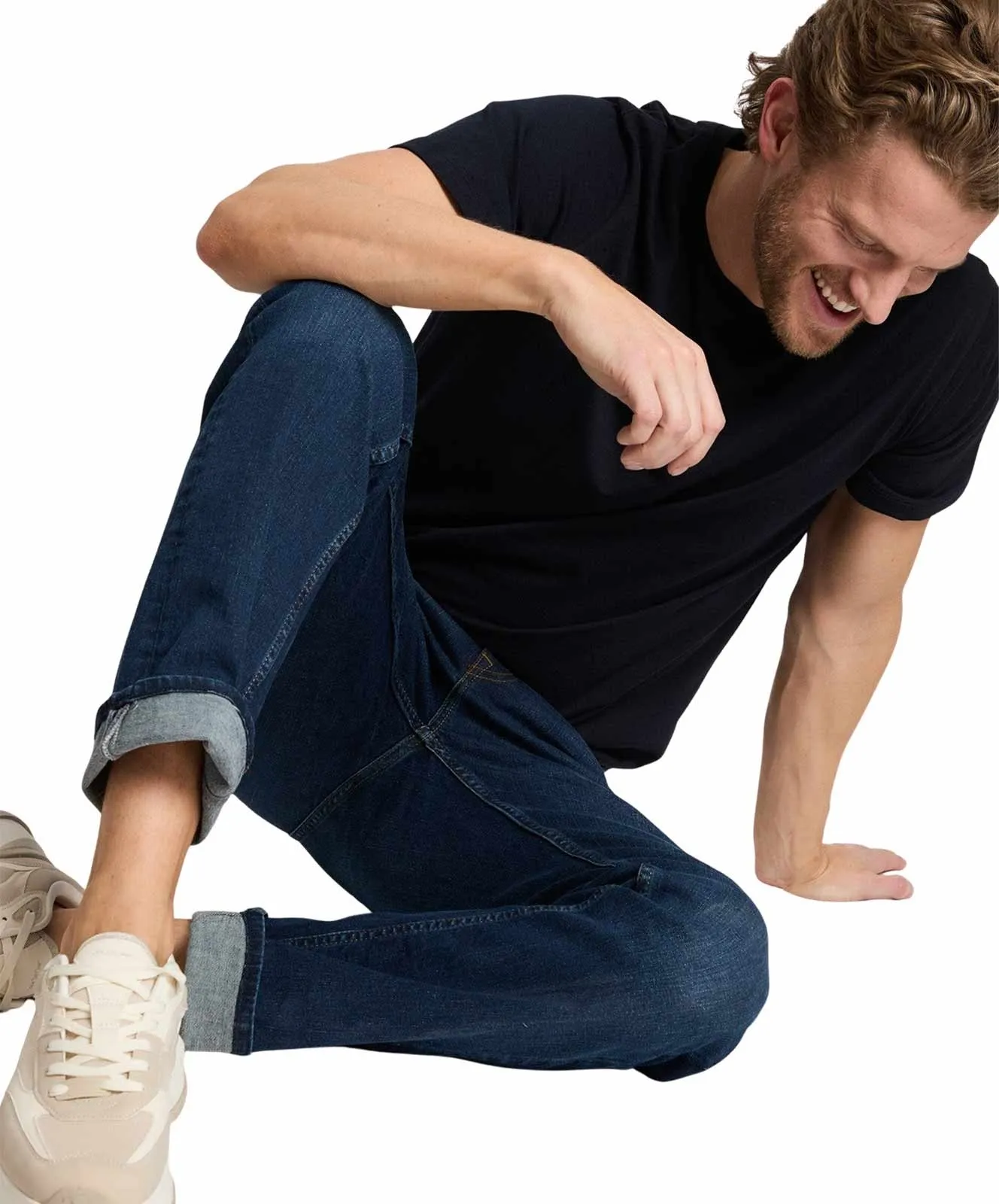 Herren Jeans Damien von Cross in Dark Stone
