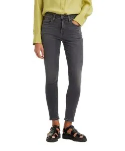 Levis High Waist Skinny Jeans 721 in schwarzem Clear Way