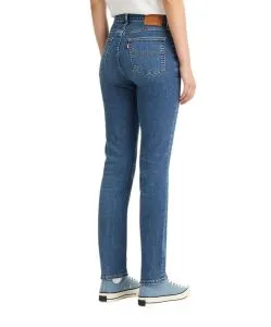 Levis 724 Jeans mit hohem Bund in Blue Wave