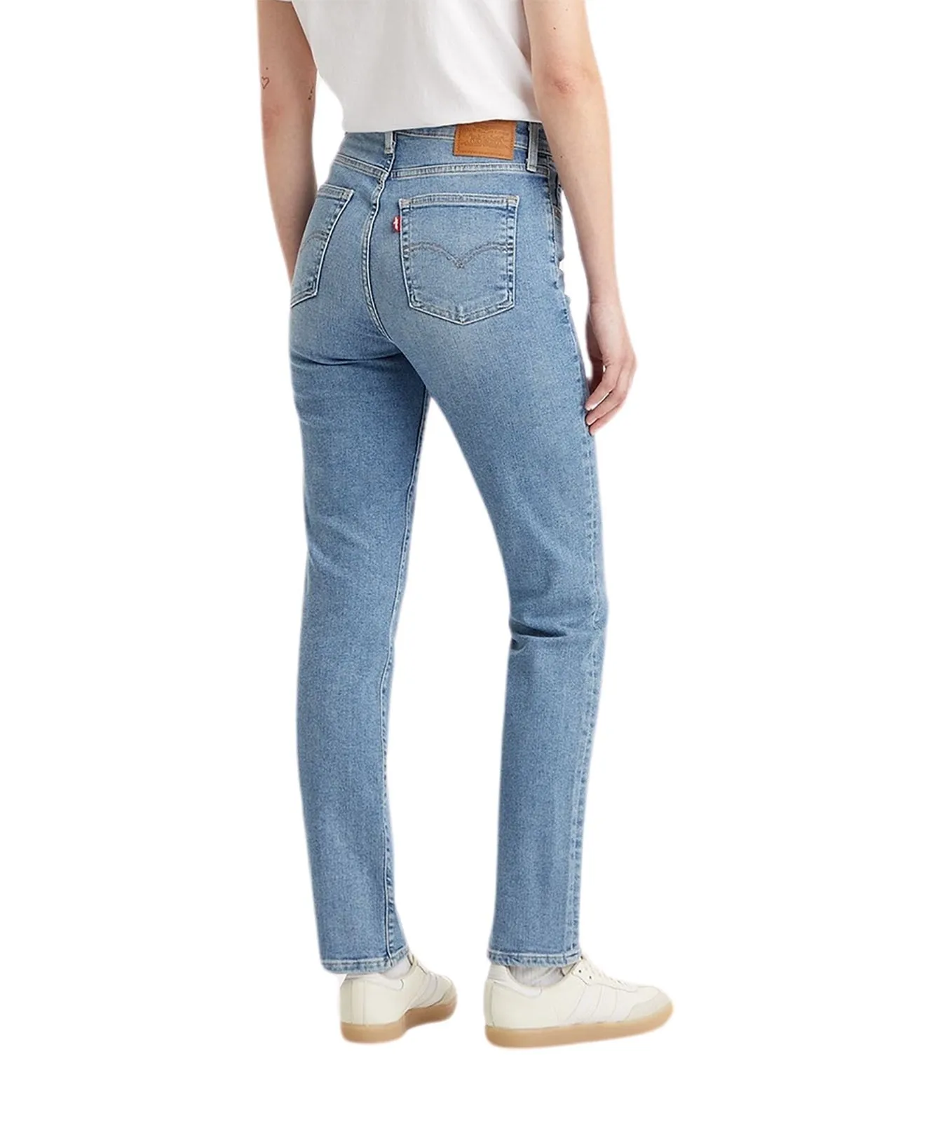 Damen Jeans 724 High Rise von Levis in Blue Wave Light