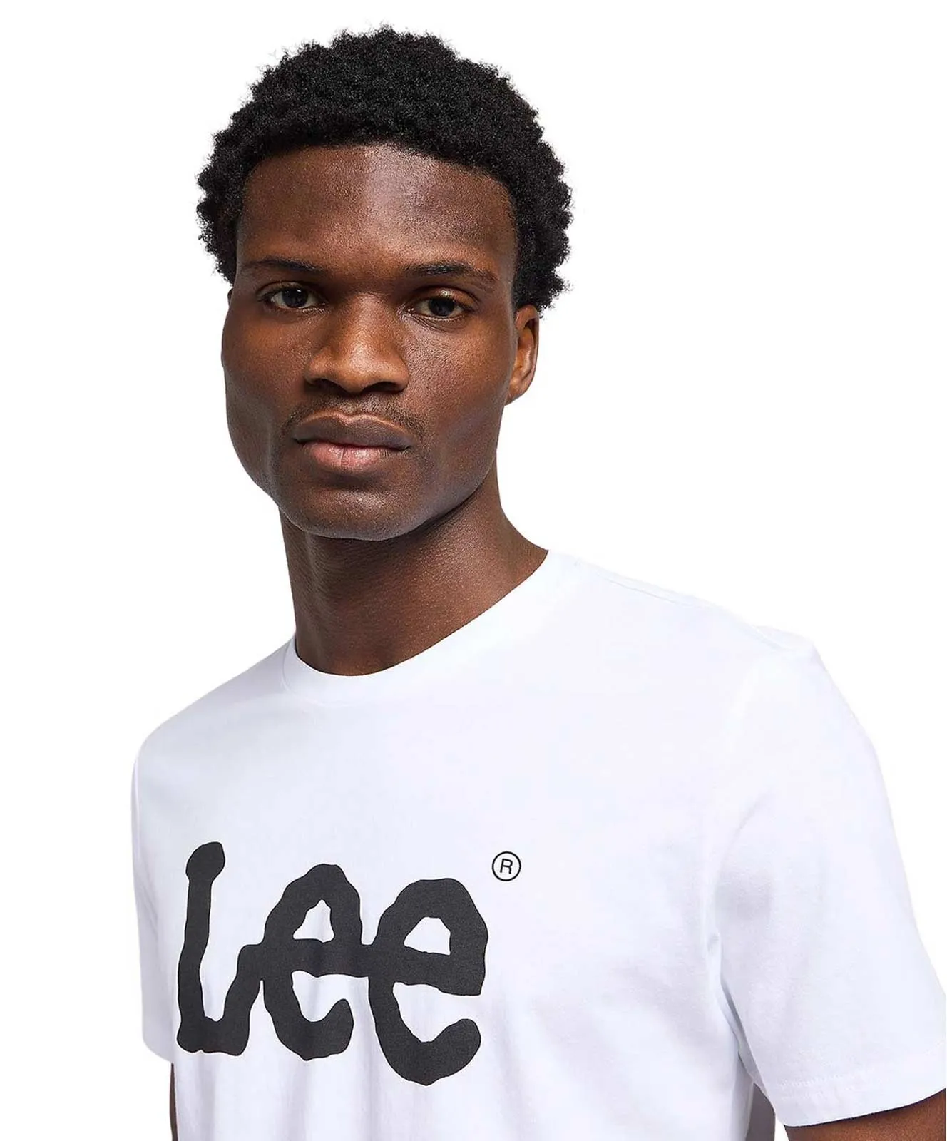 Herren Shirt Wobbly Logo Tee von Lee in White