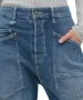 Damen Jeans Baggy Straight von MAC in Mid Blue Commercial Authentic