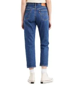 Levi's Jeans ⅞ Crop 501 in mittelblauer Orinda Troy Horse