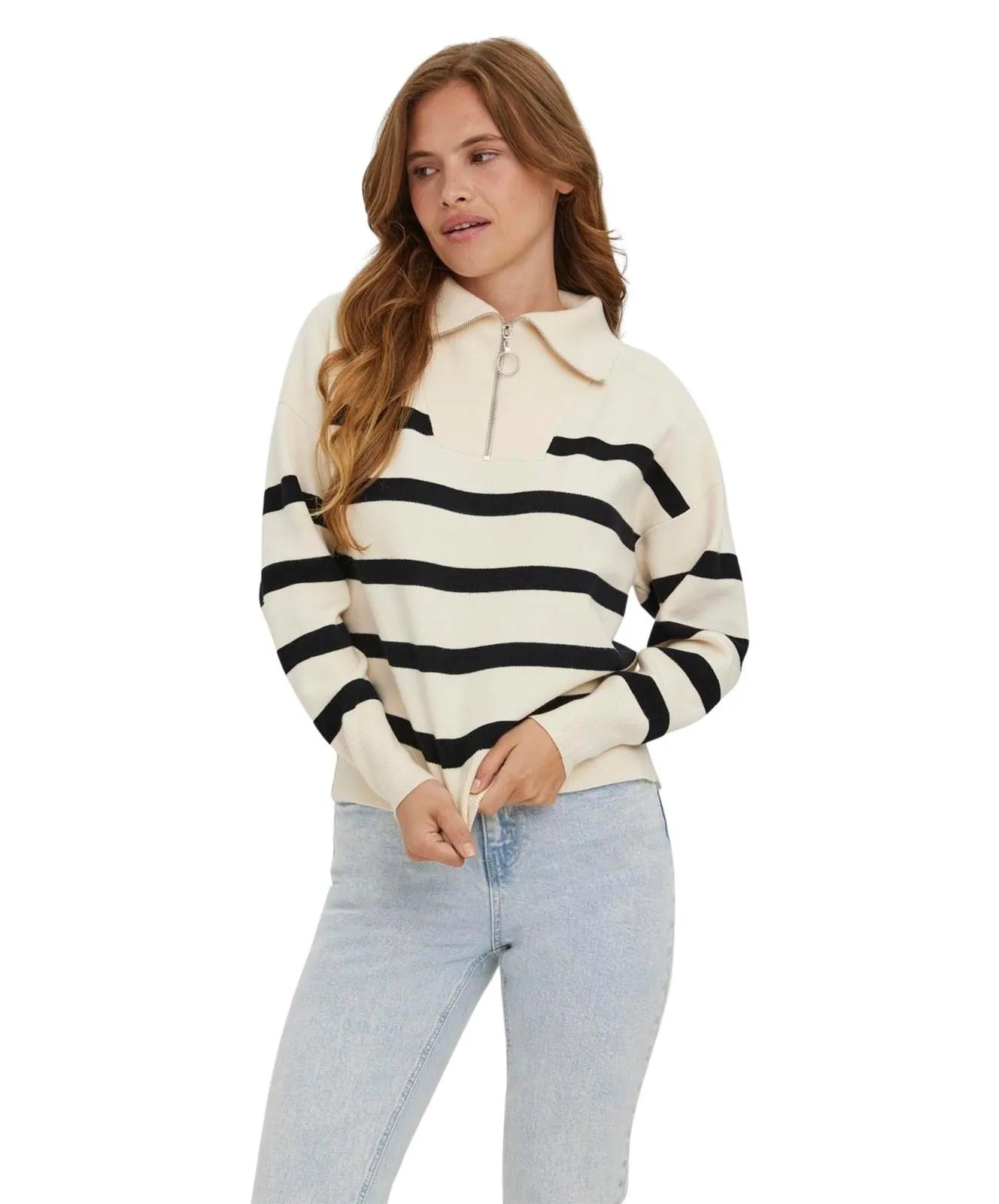 Damen Pullover Saba von Vero Moda in Birch BLACK