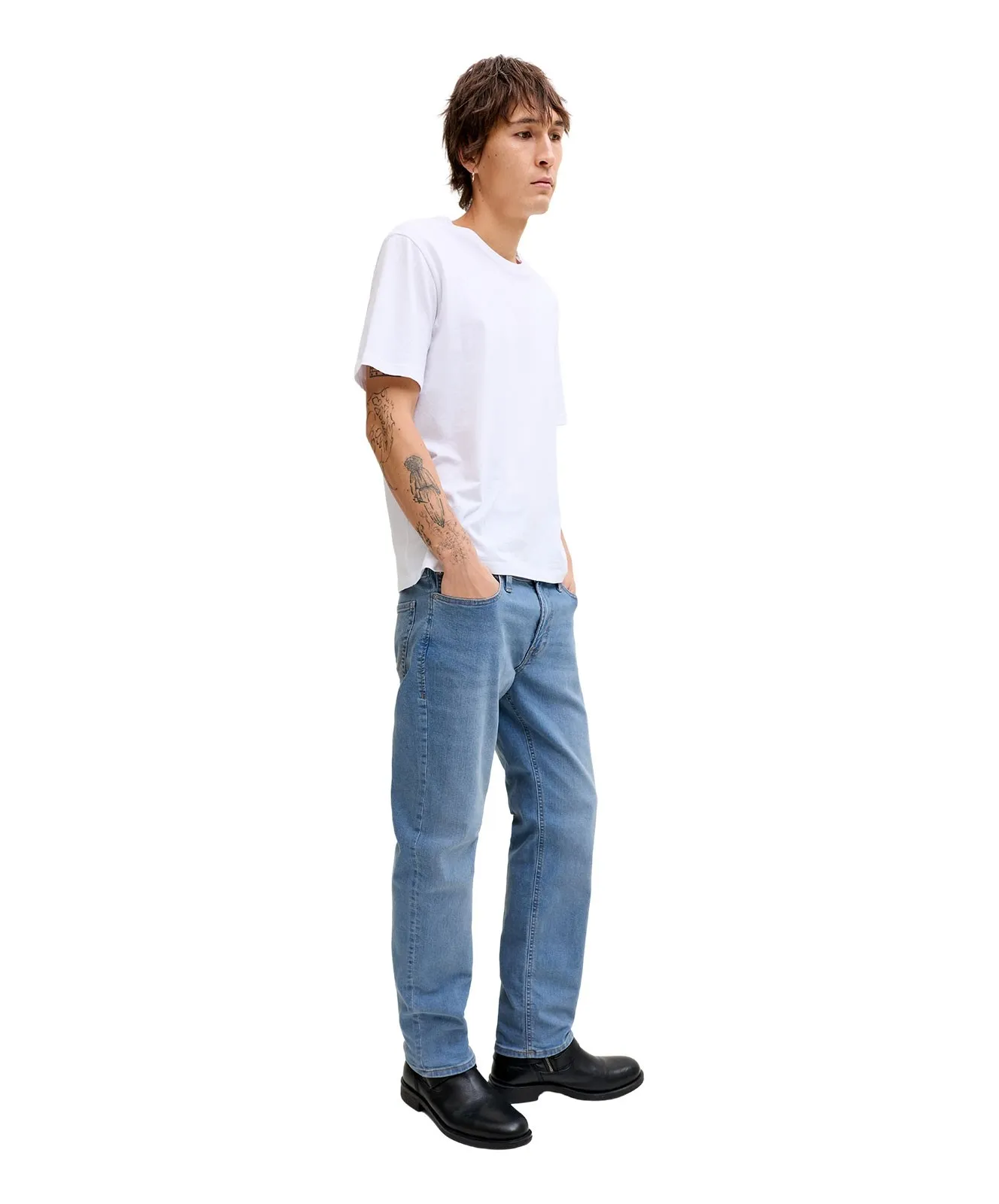 Herren Jeans Clark Original von Jack & Jones in Blue Denim