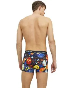 Jack & Jones Boxershorts im 3er Pack mit Schriftzug am Bund