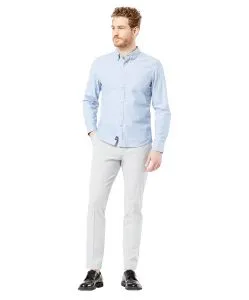 Dockers Hellblaues Oxford Shirt in schmaler Passform 