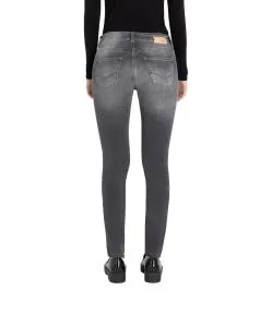 MAC Dream Skinny Jeans mit Chain Galloon in Dunkelgrau