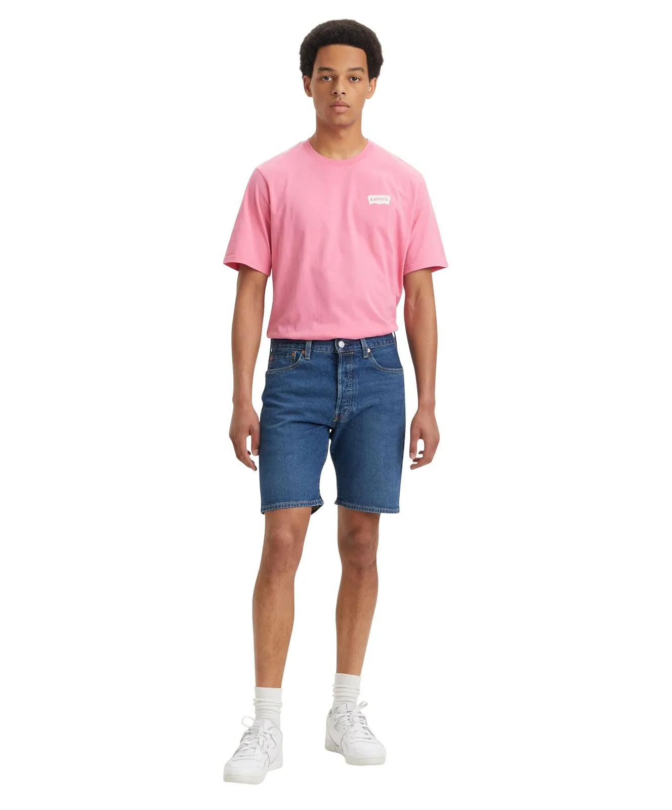 Herren Jeans 501 Shorts Hemmed von Levis in Bleu Eyes Break