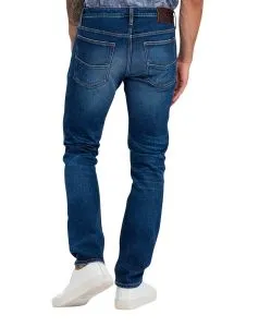 Cross Jeans Slim Fit Damien in Indigo Used-Optik