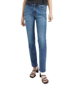 Levi's 712 Slim Jeans in blauer Blue Wave-Waschung