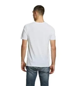 Jack & Jones Logoshirt Corp mit Kurzarm in Weiß