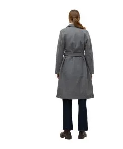 Vero Moda Mantel Fortuneaya mit Gürtel in Grau