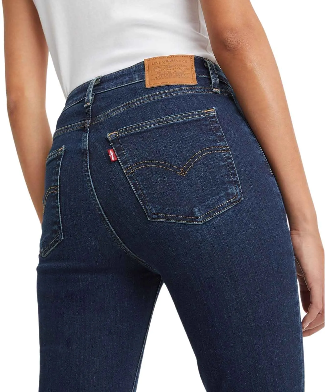 Damen Jeans 721 High-Rise Skinny von Levis in Blue Swell