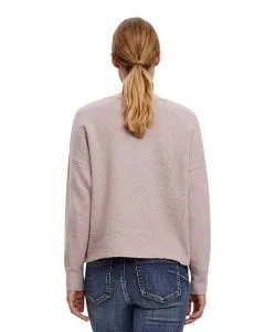Vero Moda Strickpullover Doffy mit V-Auschnitt in Rosa