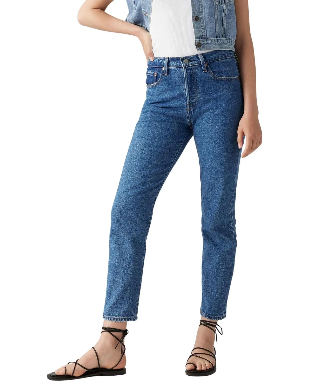 Damen Jeans 501 Crop von Levis in Jazz Pop