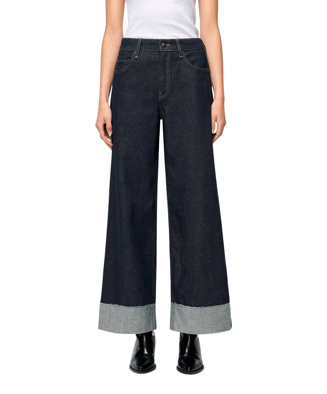 Damen Jeans Nevada Superwide von MAC in Fashion Rinsed