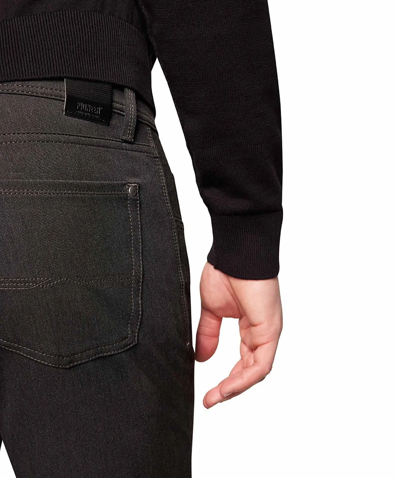 Herren Hose Rando 1680 von Pioneer in Dunkelgrau Melange
