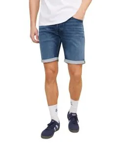 Jack & Jones Jeans Shorts Rick Icon in blauer Waschung