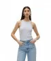 Damen Shirt Chloe von Vero Moda in Light Grey Melange
