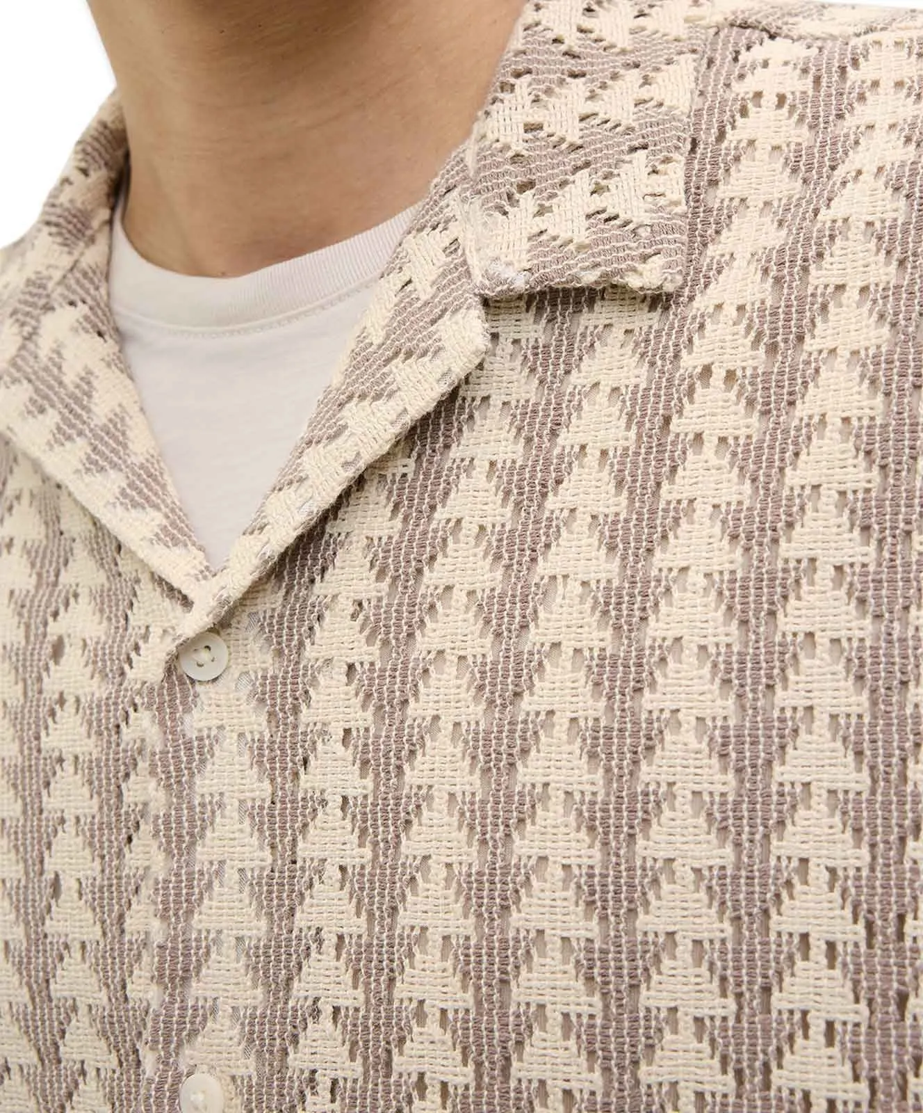 Herren Hemd Summer Luke von Jack & Jones in Mocha Meringue