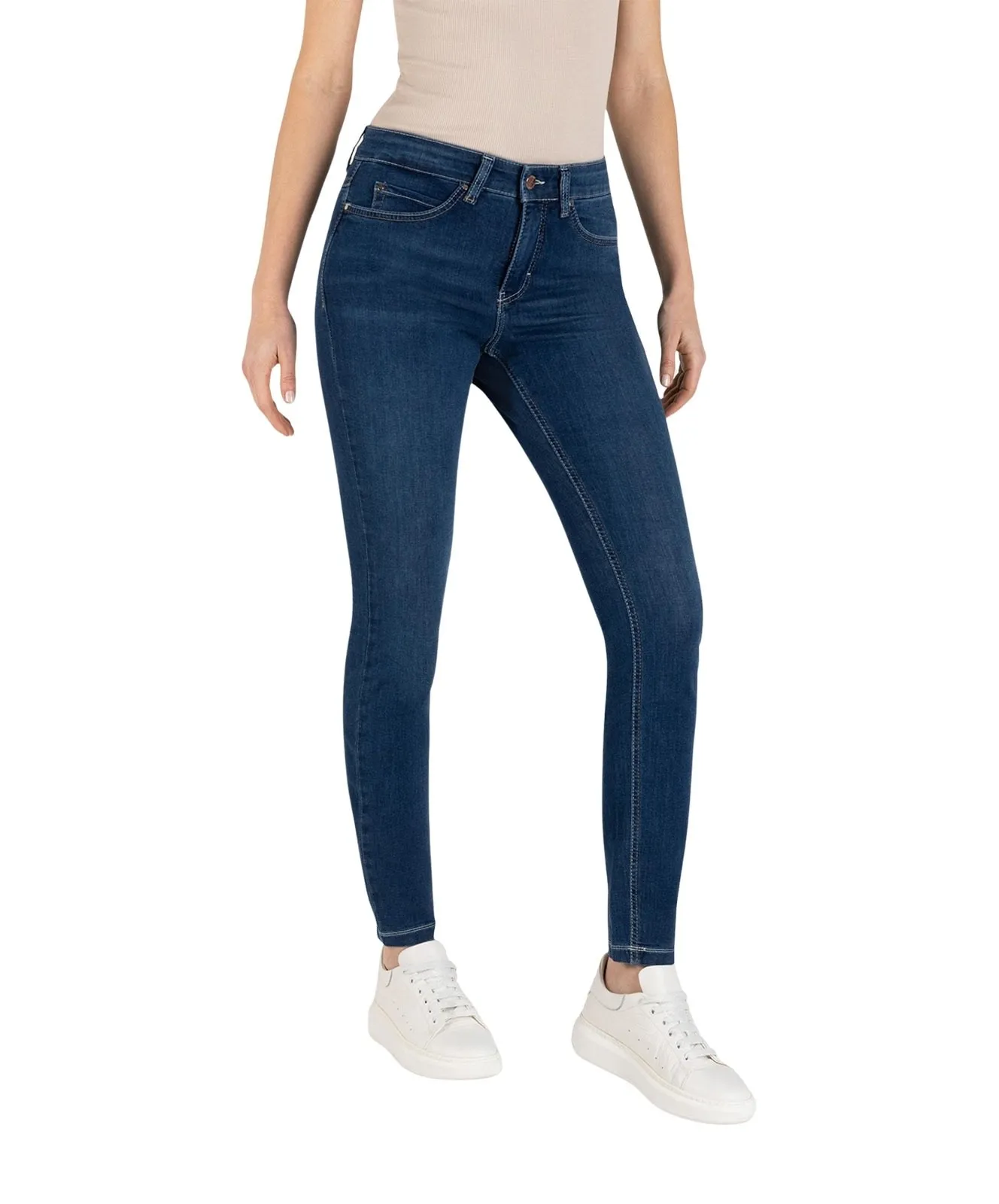 Damen Jeans Dream Skinny von MAC in Mid Blue Authentic Wash