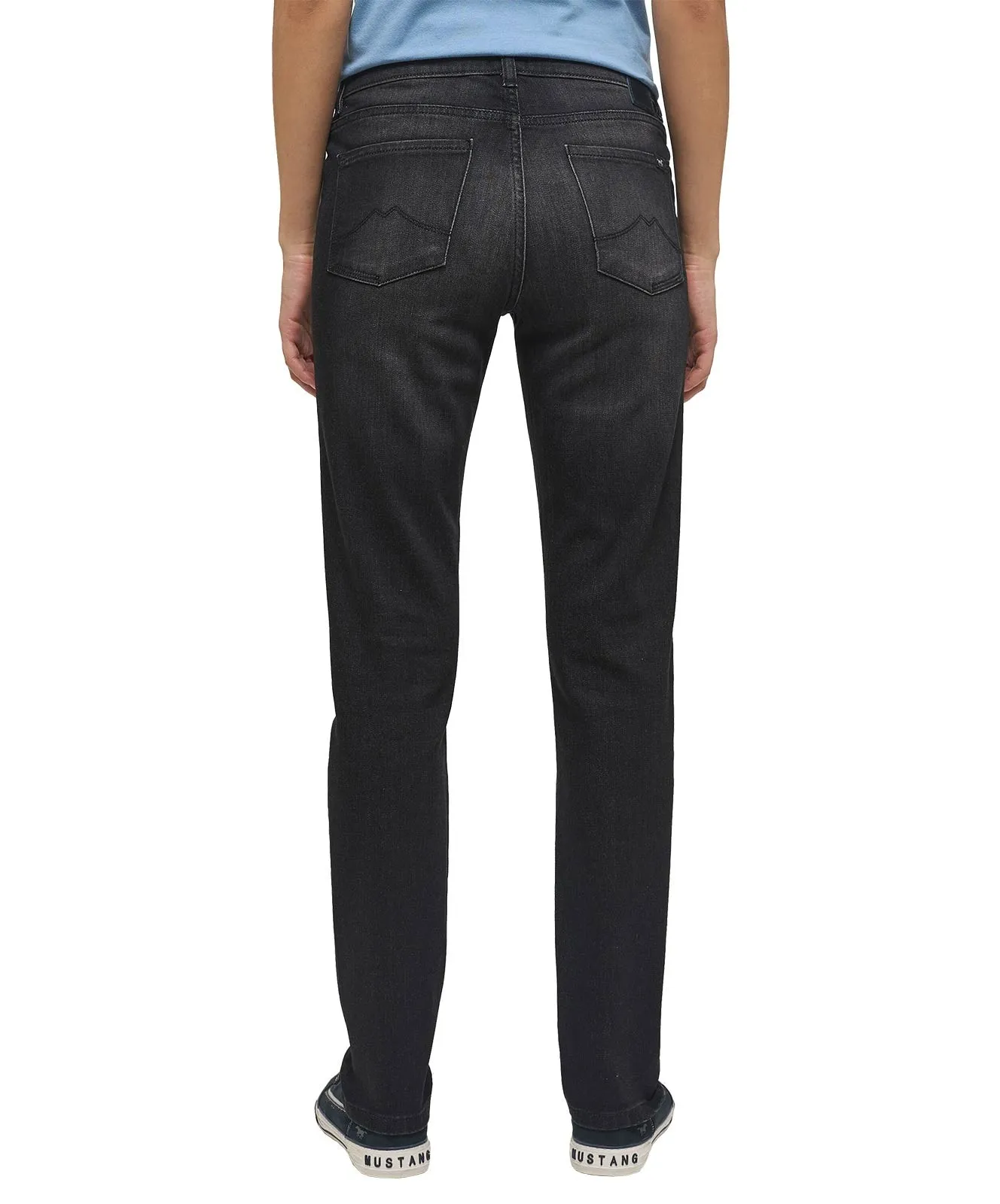 Damen Jeans Crosby Relaxed Slim von Mustang in Dunklem Grauton