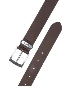 Levi's Gürtel aus Rindsleder Herbon in Dunkelbraun