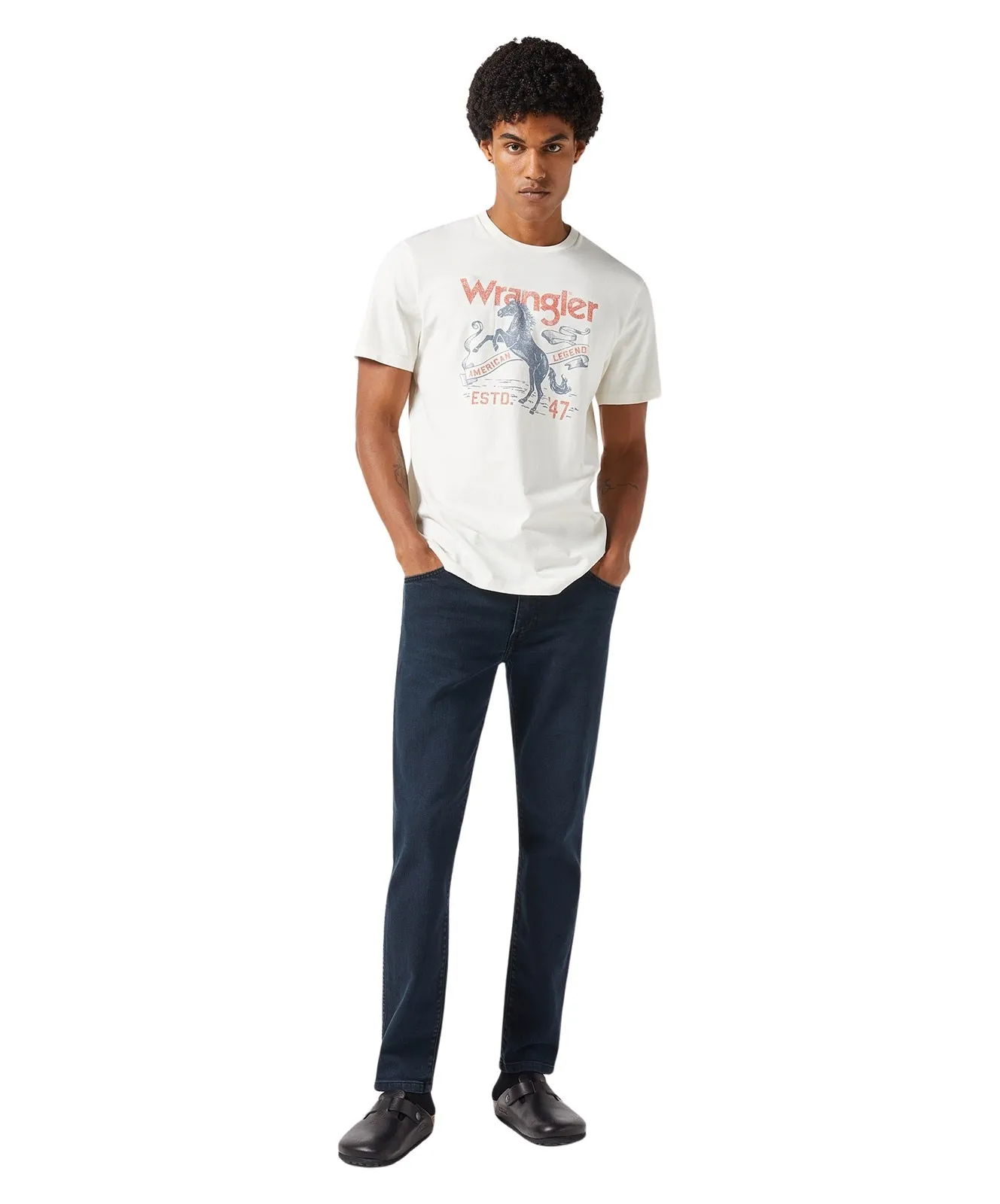 Herren Jeans Larsten von Wrangler in Cloudy Skies