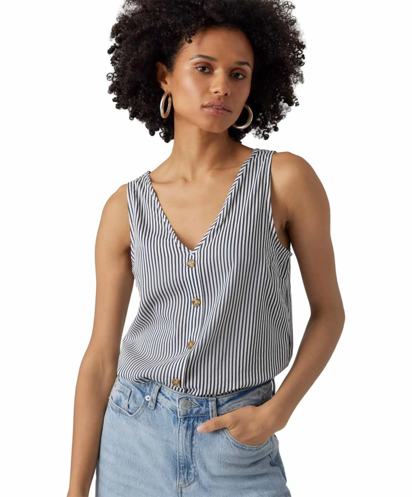 Damen Shirt Bumby Top von Vero Moda in Snow White India