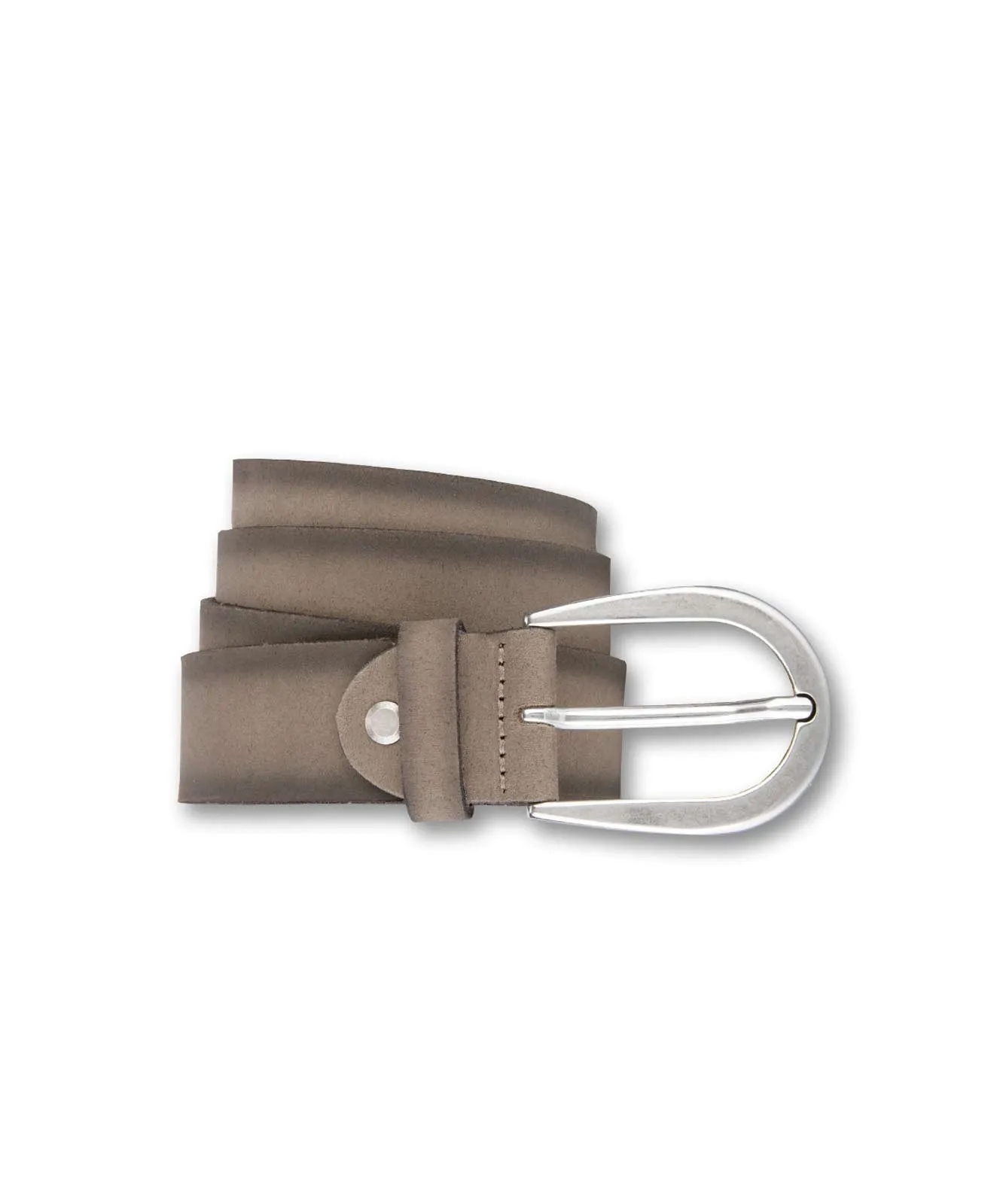 Damen Gürtel 3,5cm Velours Ledergürtel  von Bernd Götz in Schlamm