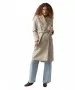 Damen Jacke Fortuneaya Long Coat von Vero Moda in Oatmeal Melange