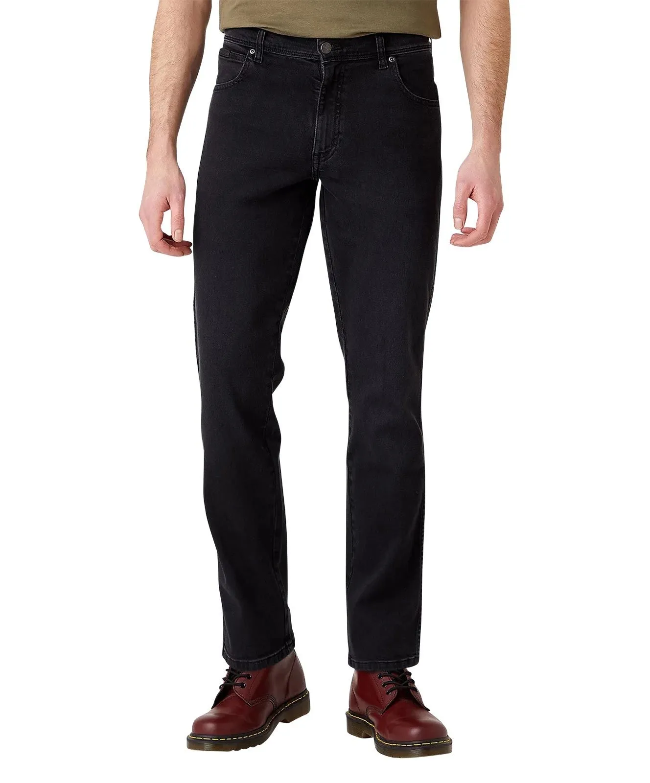 Wrangler Jeans Slim Fit Texas Slim in Black Crow