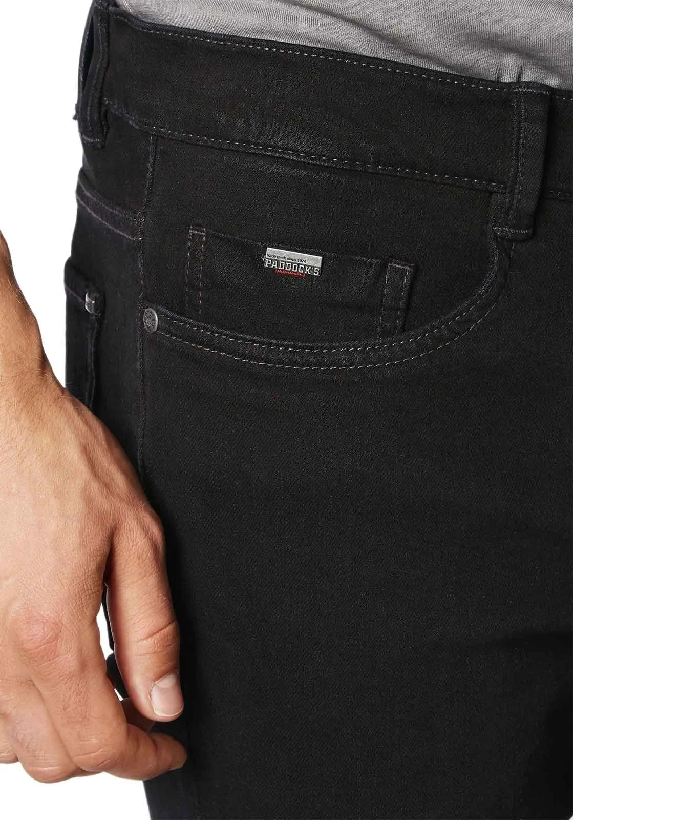 Herren Jeans Ranger von Paddocks in Black\Black