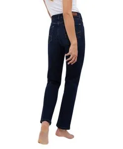 Angels Jeans Straight Fit Cici in dunkelblauem Used-Look