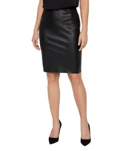 Vero Moda High Waist Rock Buttersia in schwarzem Black 