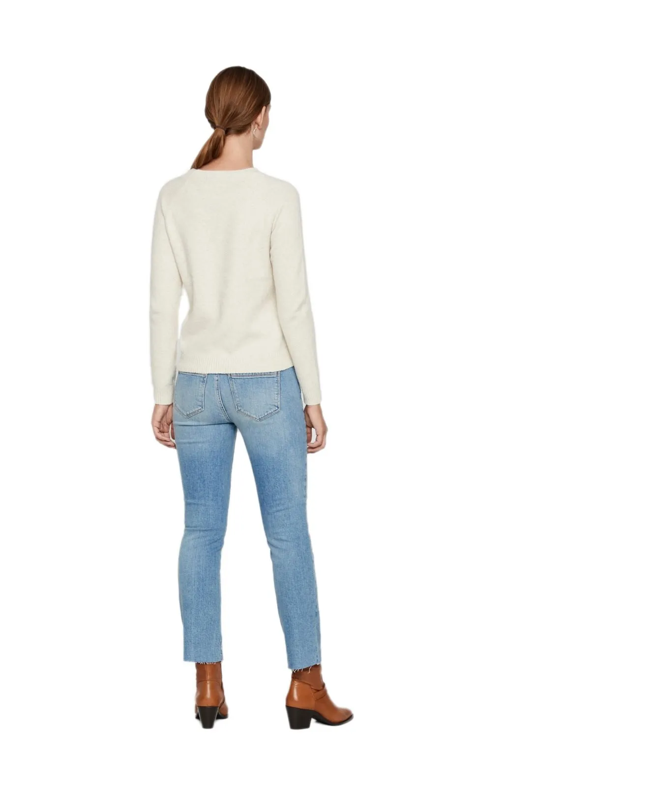 Damen Pullover Doffy von Vero Moda in Birch Melange