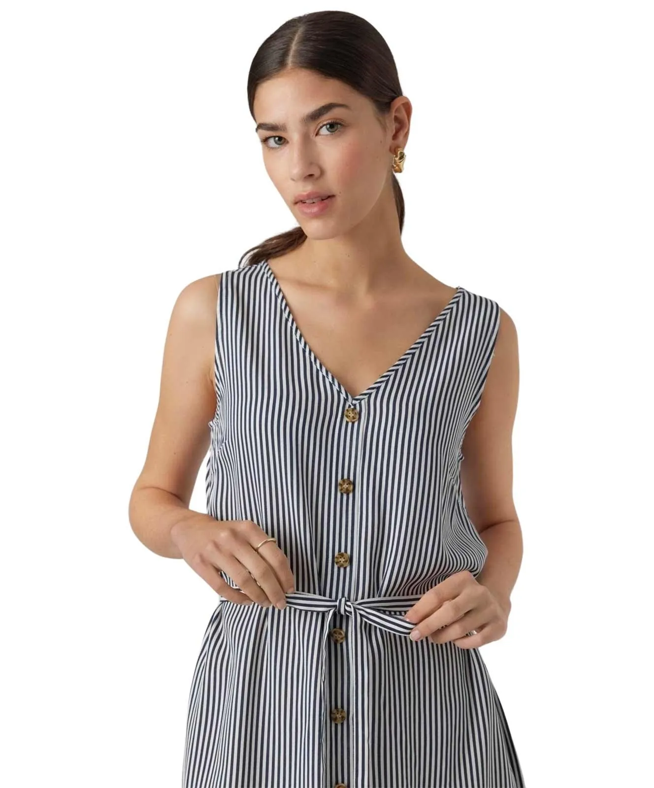 Damen Kleid Bumpy von Vero Moda in Snow White India