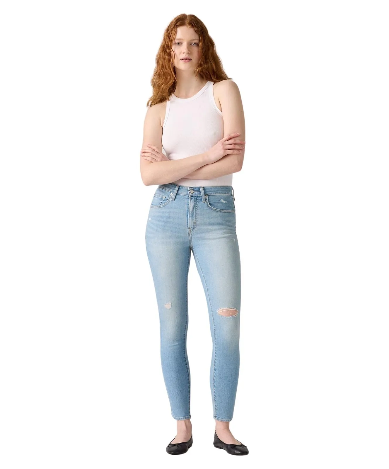 Damen Jeans 721 High Rise Skinny von Levis in Simplest Solution
