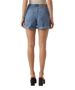 Vero Moda Jeans Shorts Zuri in blauem Blue Denim