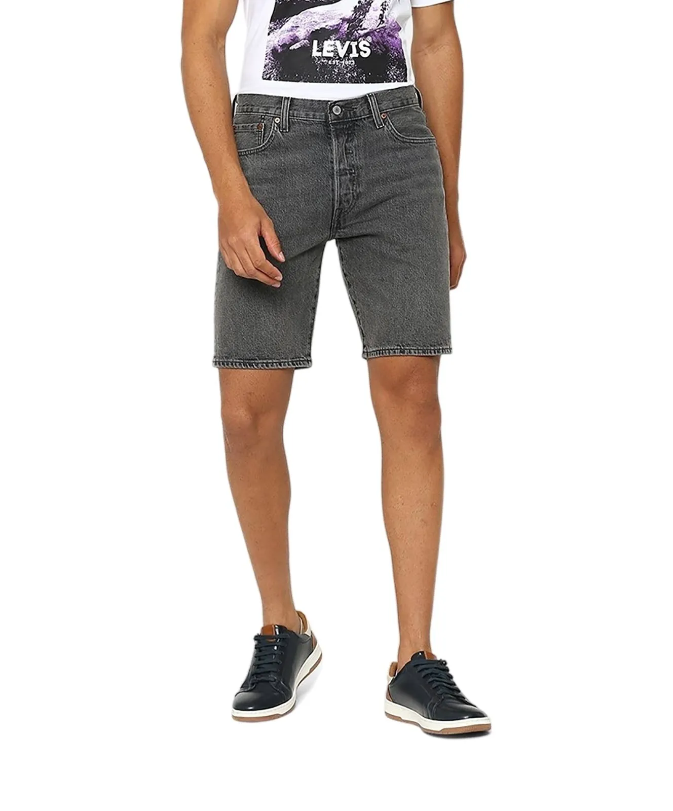 Herren Jeans 501 Original Shorts von Levis in Lets Go To The Moon