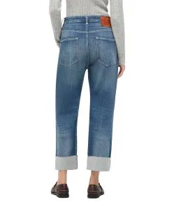 MAC Baggy Jeans in Blau mit Straight Leg