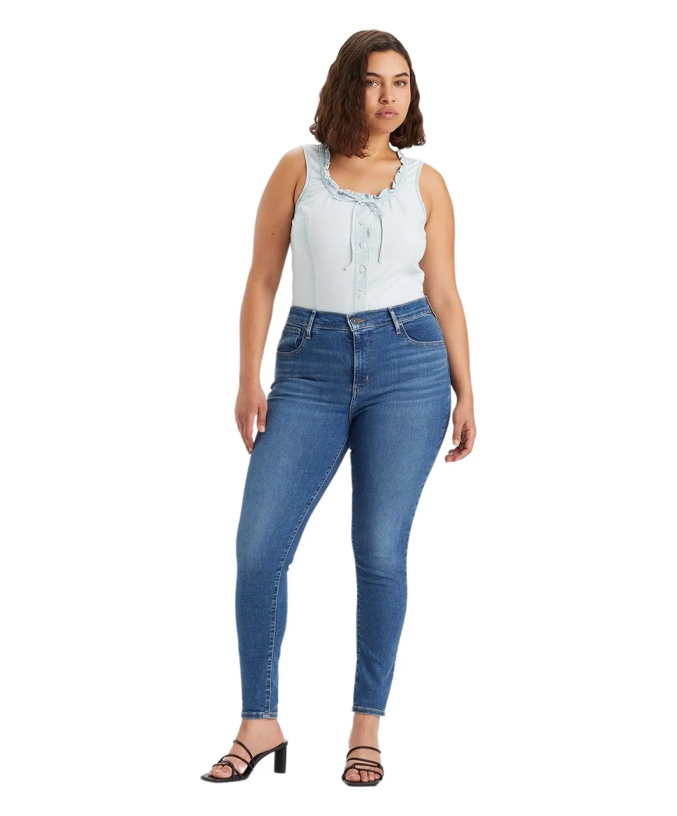 Damen Jeans 720 High-Waisted Super Skinny von Levis in Love Song Mid