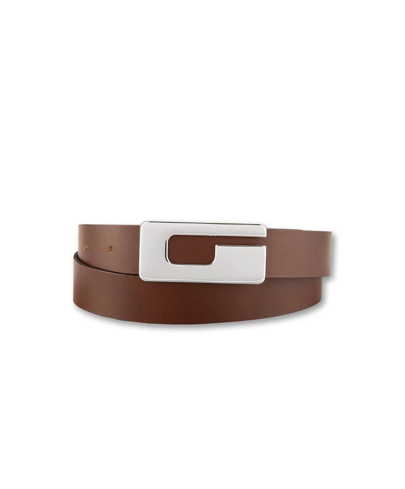 Damen Gürtel 3cm Softleder Koppelgürt. von Bernd Götz in Cognac