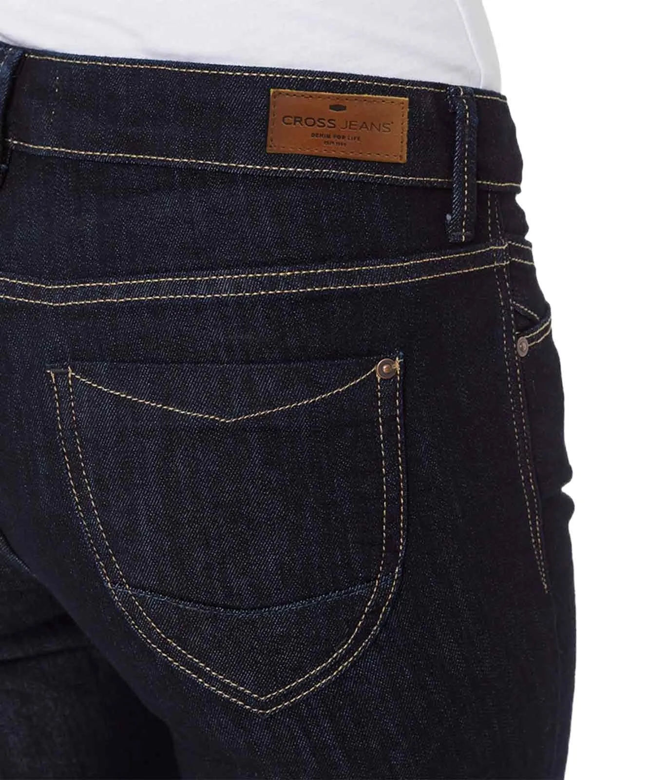 Damen Jeans Rose von Cross in Deep Blue